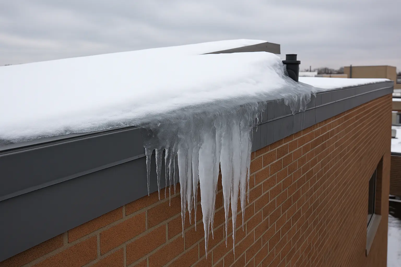 Ice Dam on Roof