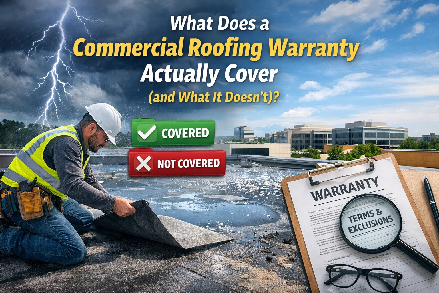 What Does a Commercial Roofing Warranty Actually Cover